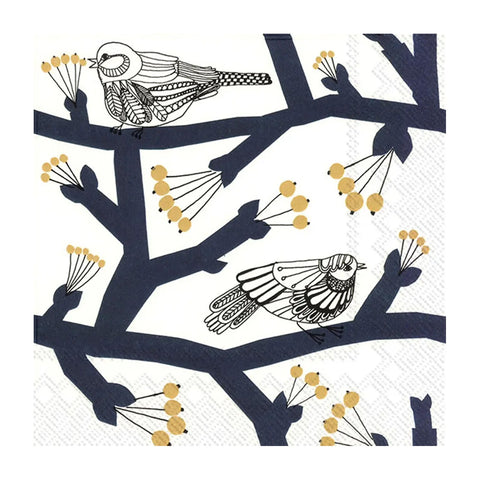 Marimekko Pakkanen Dark Blue Paper Napkins