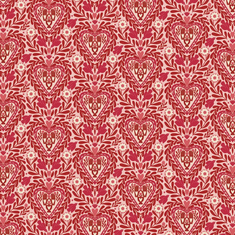 Paper Cut Heart Gift Wrap Sheet