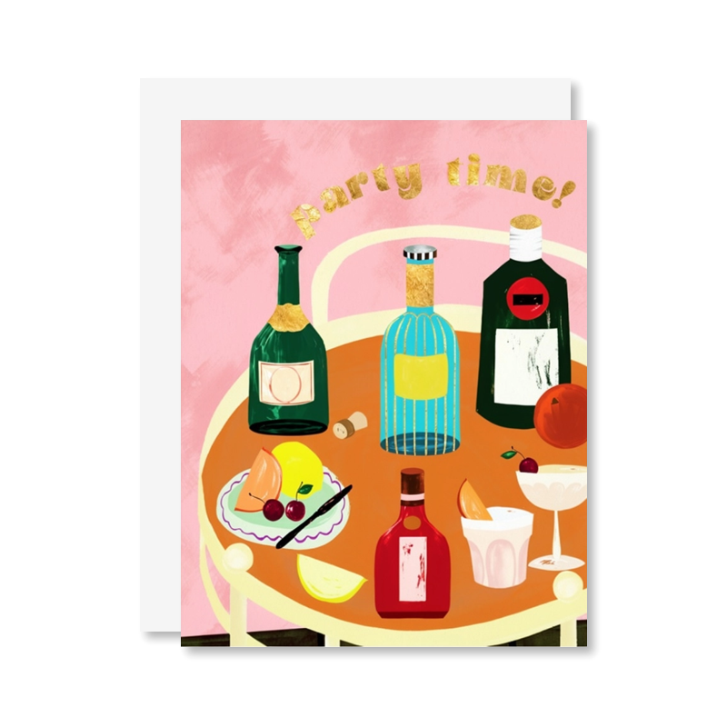 Party Drinks Single Card