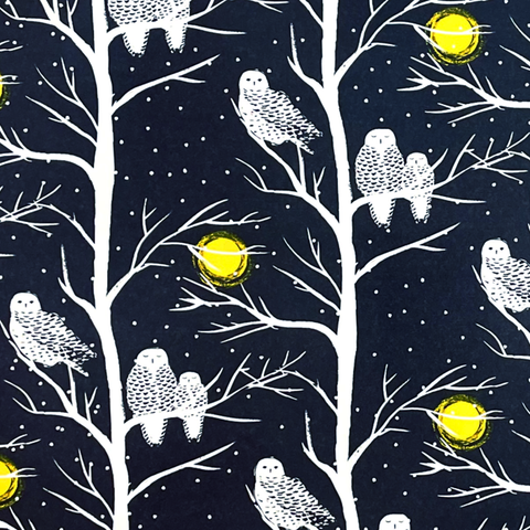 Peaceful Owls Gift Wrap Sheet