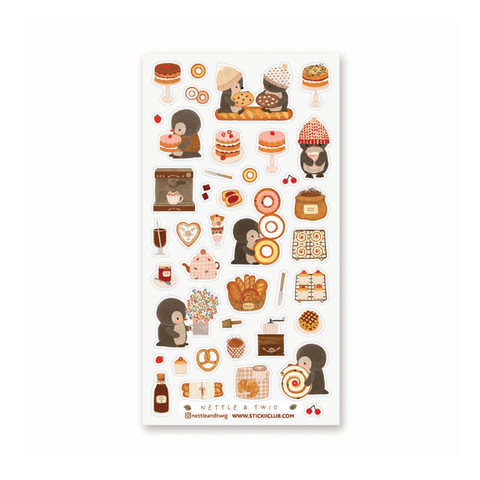 Penguin Cafe Sticker Sheet