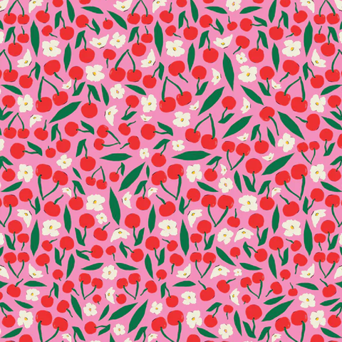 Pink Cherries Gift Wrap Sheet