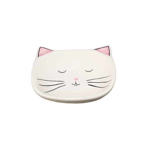 Pinkie Cat Ceramic Trinket Tray