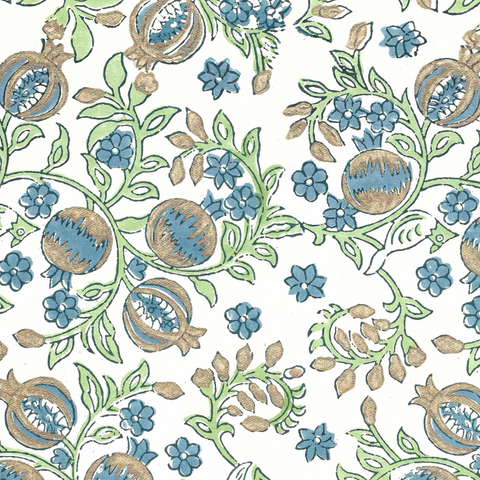 Pomegranate Indigo Wrap Sheet