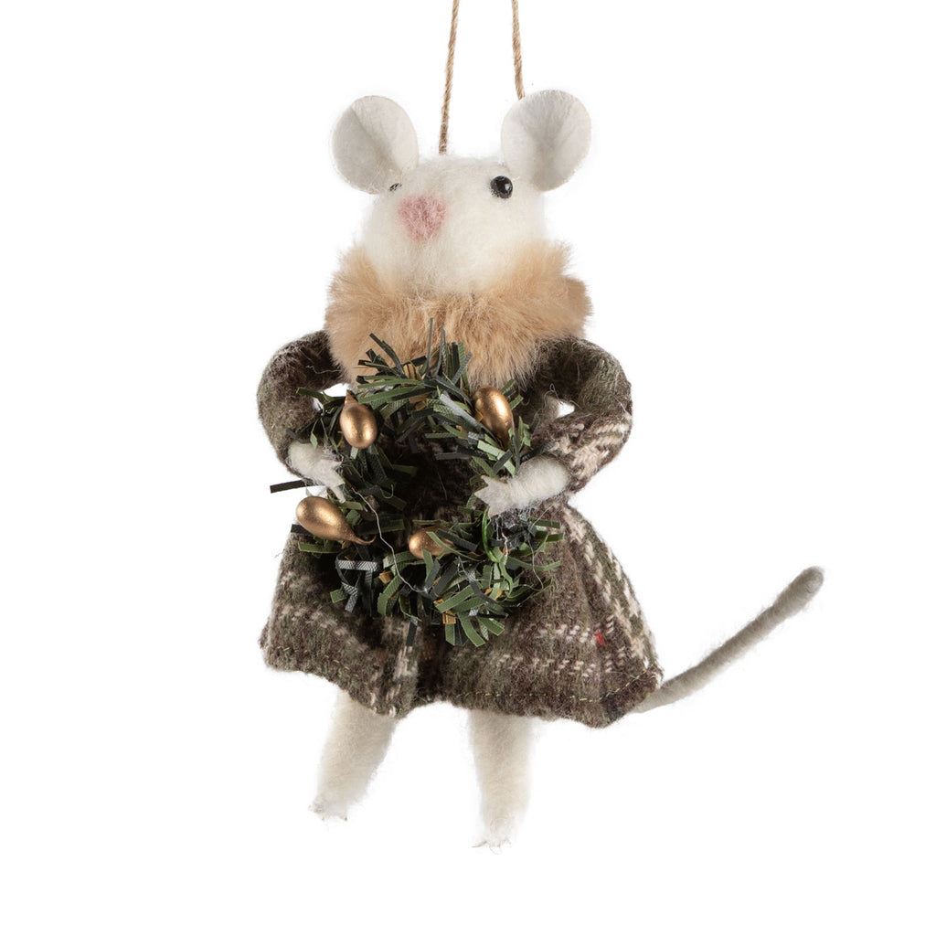 Pretty Poppy Felt Ornament