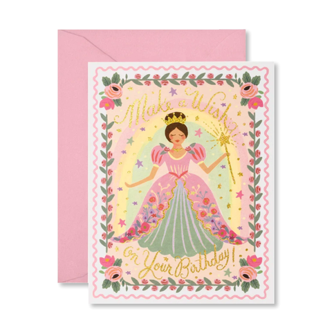 Princess Birthday Single Card