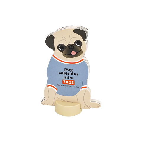 2025 Mini Pug Die Cut Calendar