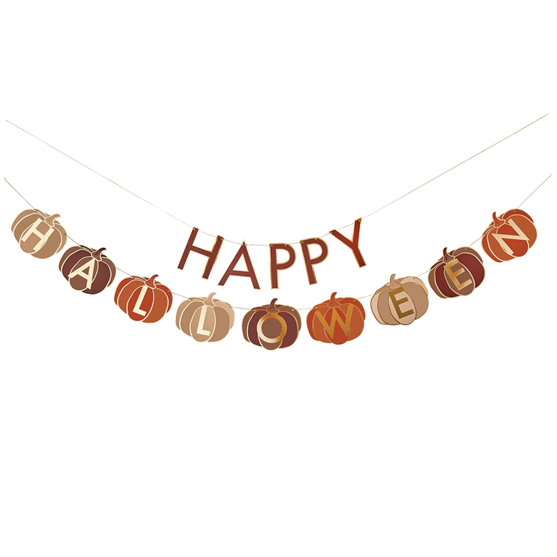 Pumpkin Happy Halloween Garland