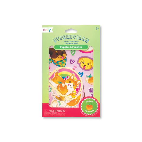 Puppies & Peaches Scented Stickers