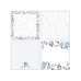 Purple Flowers Sticky Memo Pad