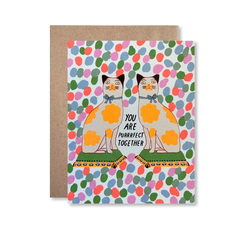 Purrrfect Together Single Card