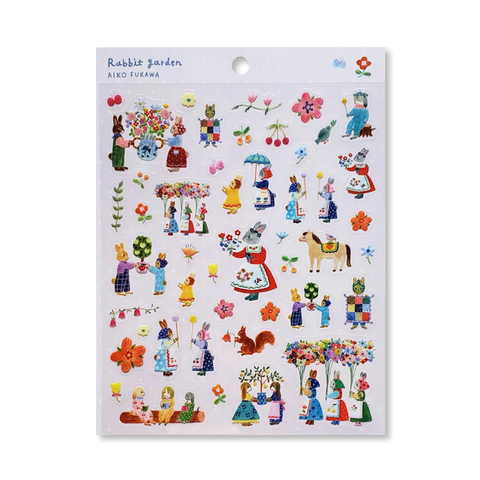 Rabbit Garden Sticker Sheet