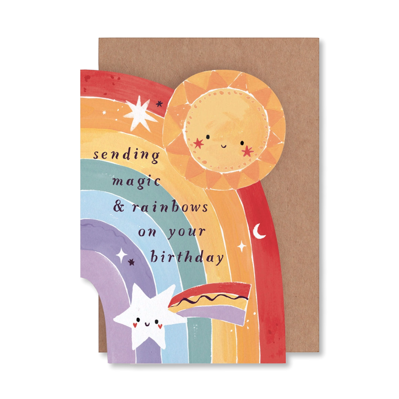 Rainbow Birthday Single Card