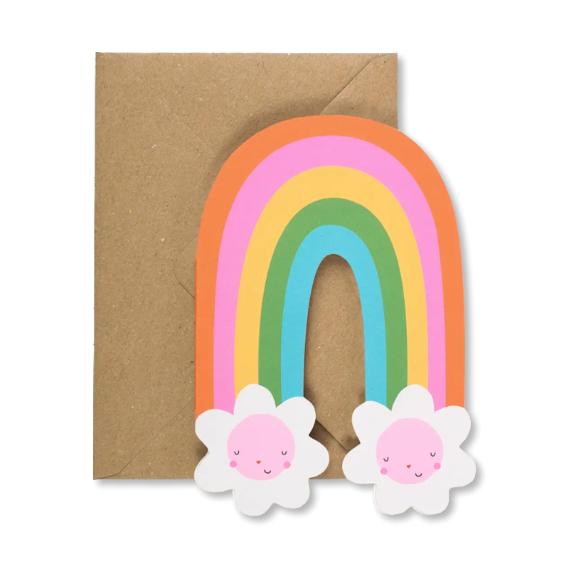 Rainbow Blossom Single Card