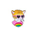 Berkley Rainbow Kitten Enamel Pin