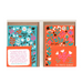 Red Floral Notes Card Set