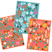 Red Floral Notes Card Set