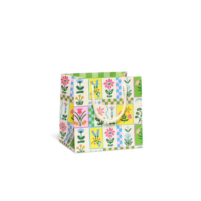 Retro Flower Small Gift Bag