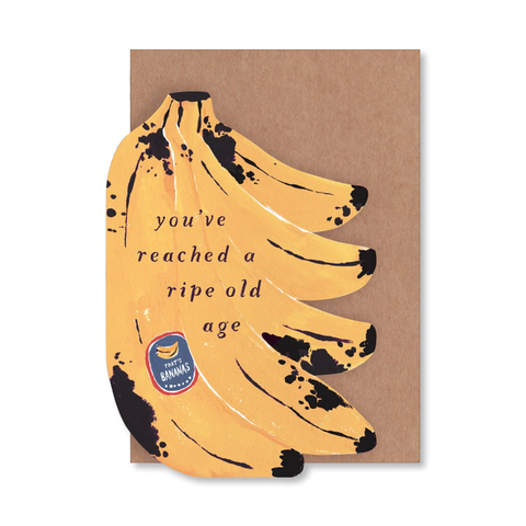 Ripe Bananas Birthday Single Card