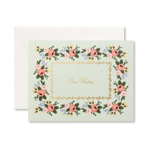 Rosa Best Wishes Single Card