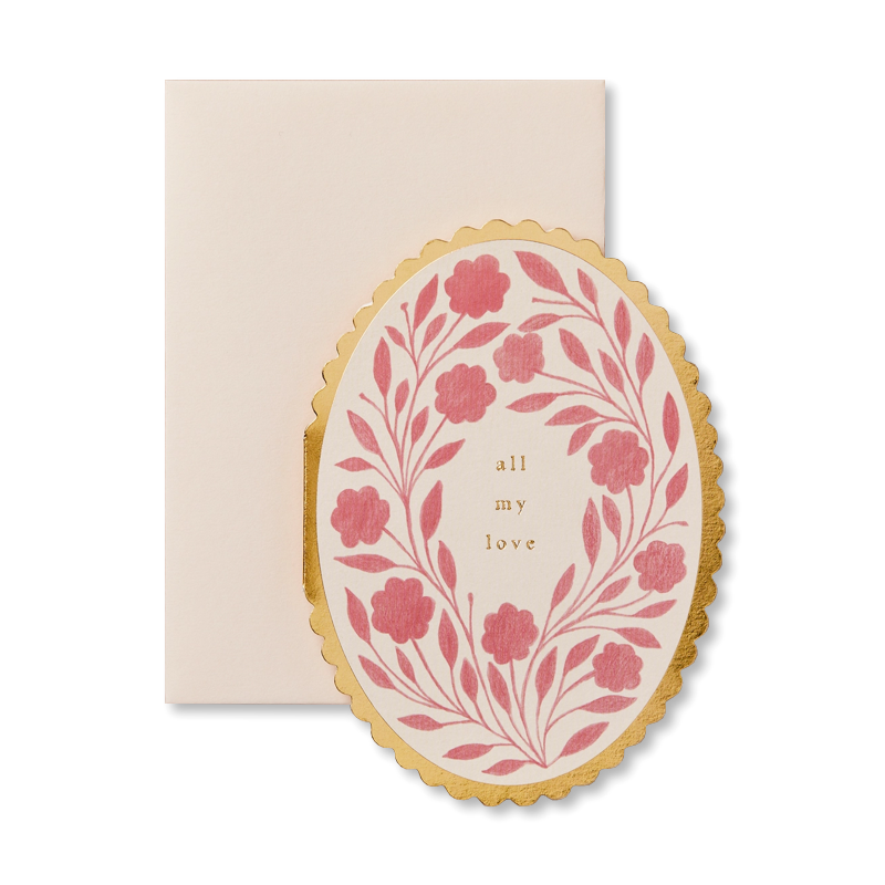 Rose Flora All My Love Single Card