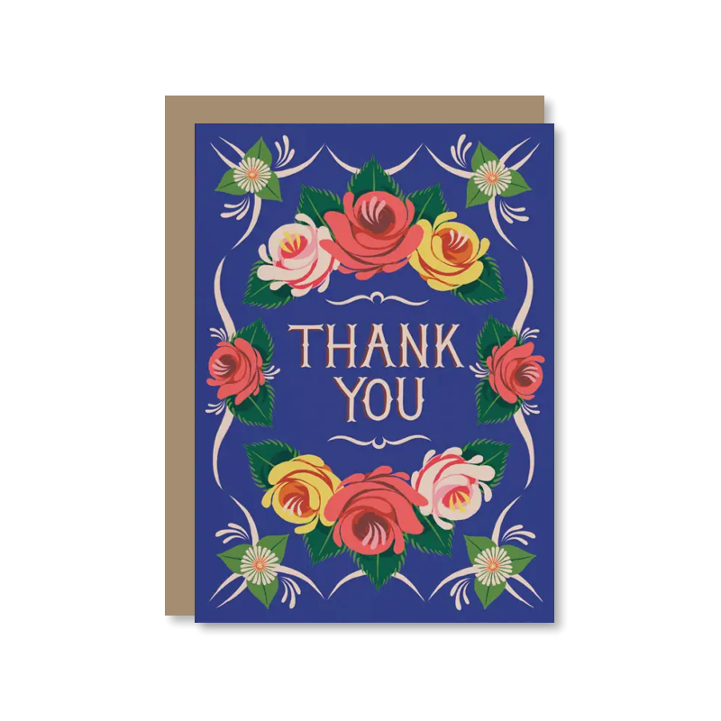 Roses & Castles Thank You Single Card