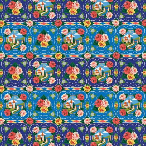 Roses & Castles Gift Wrap Sheet