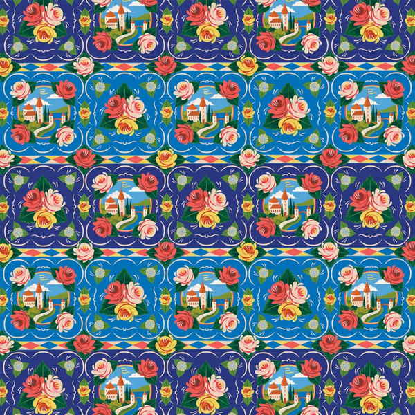 Roses & Castles Gift Wrap Sheet