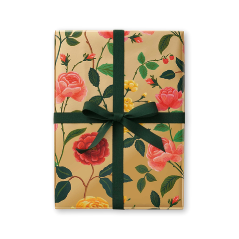 Rifle Paper Co. Roses Continuous Wrap Roll
