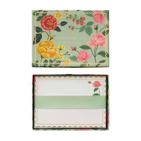 Rifle Paper Co. Roses Social Stationery Set