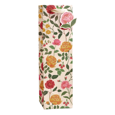 Rifle Paper Co. Roses Wine Gift Bag