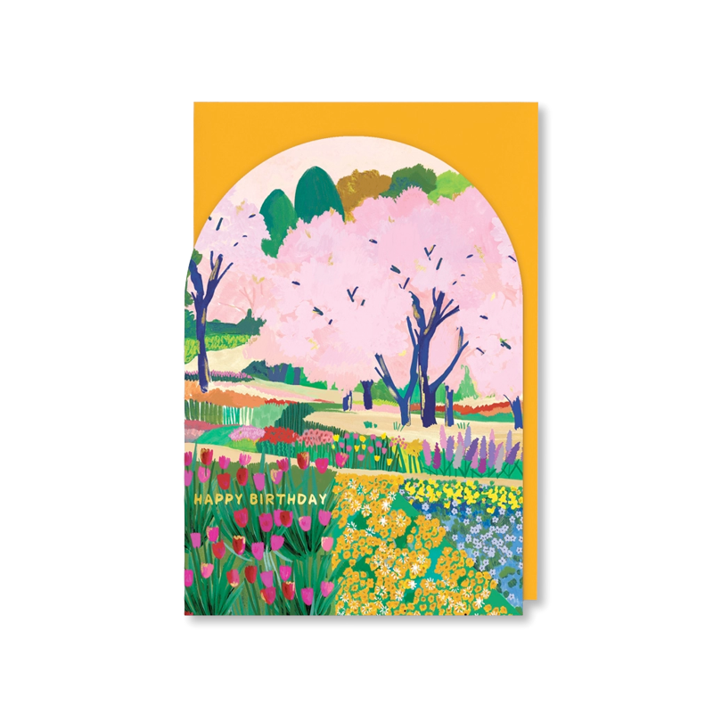 Sakura Trees Single Card