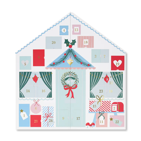 Santa's Cabin Sticker Advent Calendar