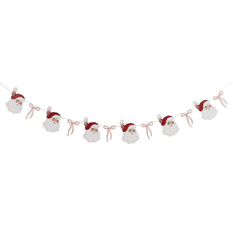 Santa & Bow Garland - 2m