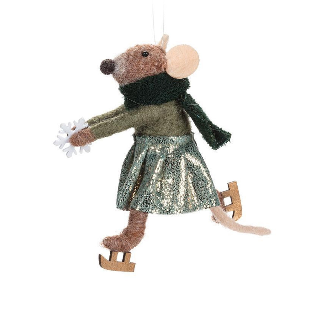 Skating Sally Mouse Ornament