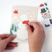 Build A Snowman Sticker Scene Single Card