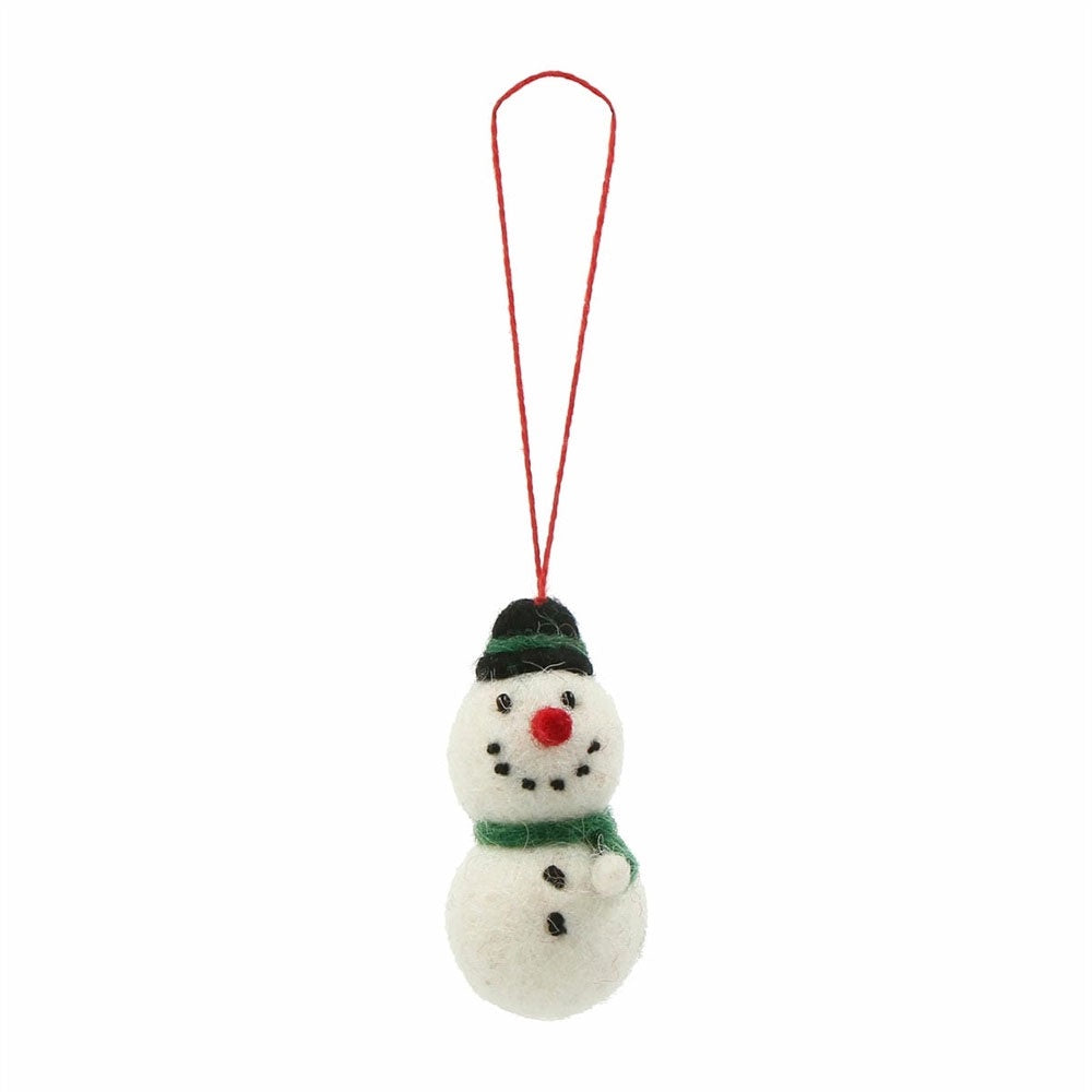 Small Felt Snowman Ornament