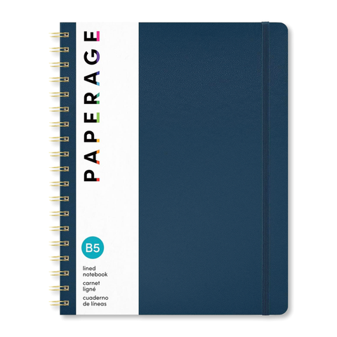 Spiral Bound Hardcover Journal - Navy