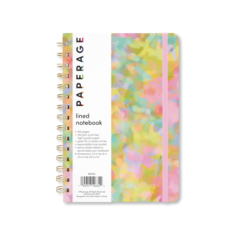 Spiral Bound Hardcover Journal - Whimsical Garden
