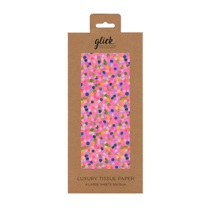 Spotty Pink Tissue Paper Pack