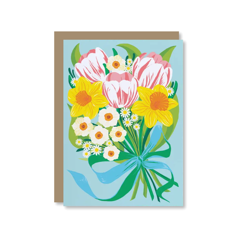 Spring Bouquet Single Card