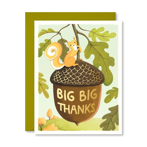 Squirrel Big Thanks Single Card