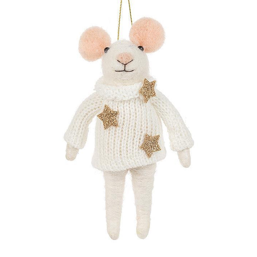 Starry Seraphina Felt Ornament