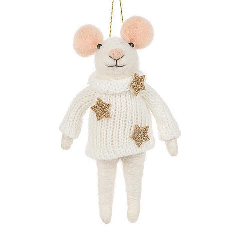 Starry Seraphina Felt Ornament