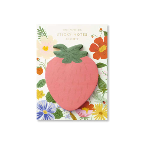 Rifle Paper Co. Strawberry Sticky Notes