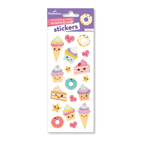Scratch & Sniff Stickers - Strawberry Sweets