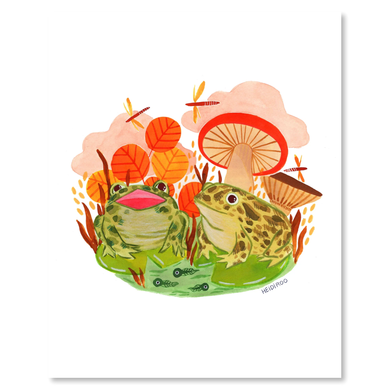 Swamp Toad Hangout Art Print