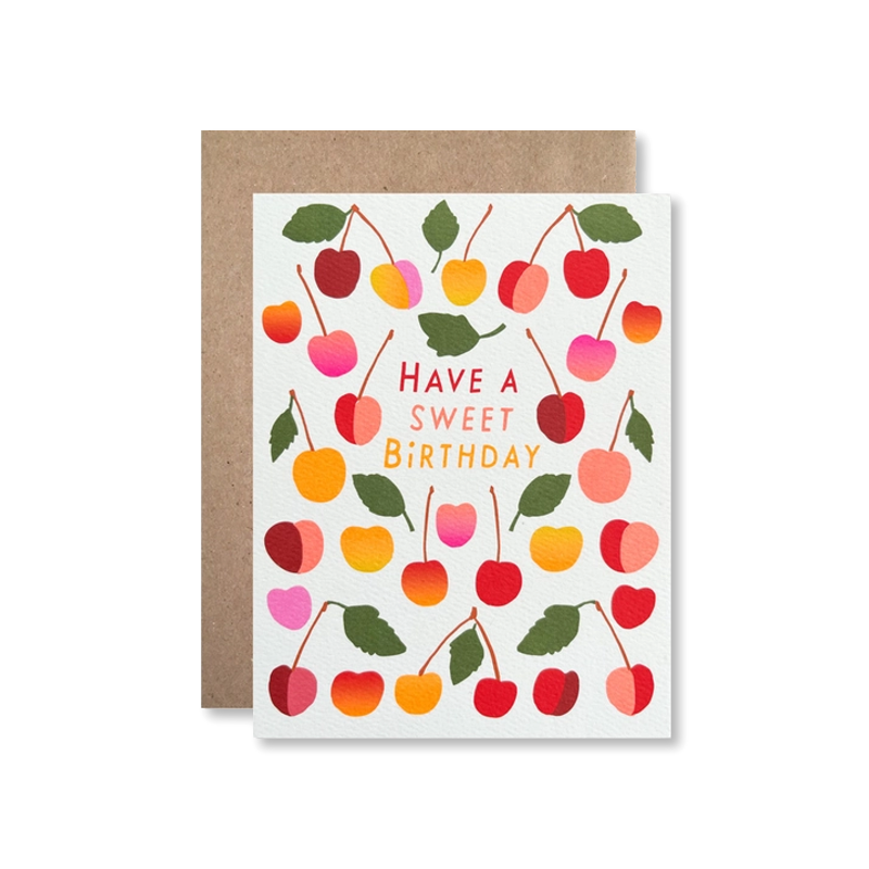 Sweet Cherries Single Card