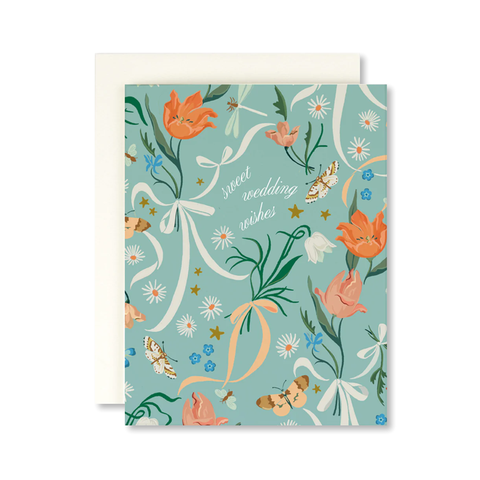 Sweet Wedding Wishes Single Card