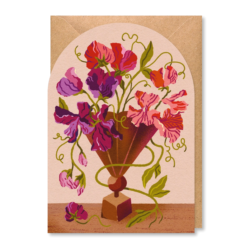 Sweetpeas Single Card